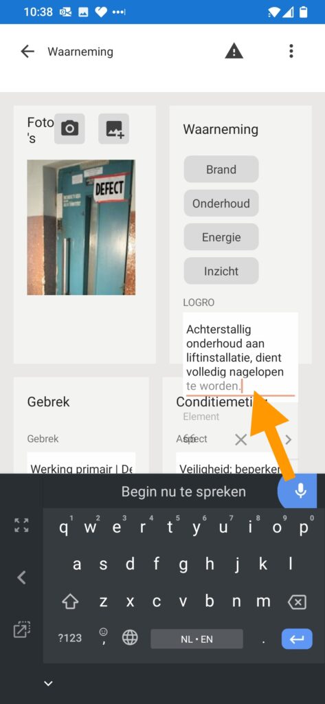 Inspectie app Condor